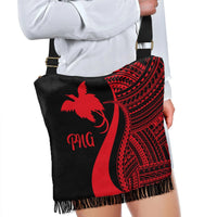 Papua New Guinea Boho Handbag - Red Polynesian Tentacle Tribal Pattern - Polynesian Pride
