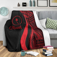 Chuuk Premium Blanket - Red Polynesian Tentacle Tribal Pattern - Polynesian Pride
