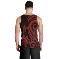 Marshall Islands Men's Tank Top - Red Tentacle Turtle Crest - Polynesian Pride