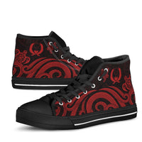 Pohnpei High Top Shoes - Red Tentacle Turtle - Polynesian Pride