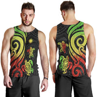 Marshall Islands Men's Tank Top - Reggae Tentacle Turtle - Polynesian Pride