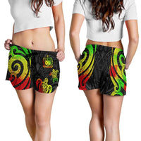 Samoa Women's Short - Reggae Tentacle Turtle - Polynesian Pride