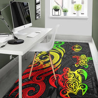 Guam Area Rug - Reggae Tentacle Turtle - Polynesian Pride