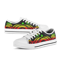 Marshall Islands Low Top Canvas Shoes - Reggae Tentacle Turtle - Polynesian Pride