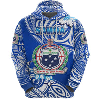 Manu Samoa Rugby Hoodie Unique Vibes Coat of Arms White - Polynesian Pride