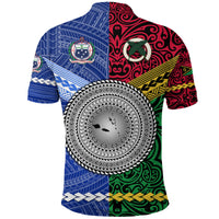 Samoa Vanuatu Polo Shirt Together LT8 - Polynesian Pride