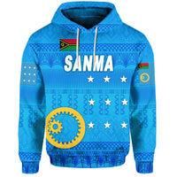 Sanma Province Hoodie Vanuatu Pattern Traditional Style LT8 - Polynesian Pride