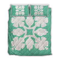 Hawaiian Royal Pattern Quilt Bed Set - Seafoarm - C1 Style - AH Seafoarm - Polynesian Pride