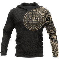Hoodie Polynesian Tribal Sun Tattoo Style Unisex Gold & Black - Polynesian Pride