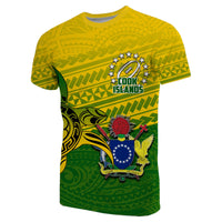 Custom Cook Islands Rugby Turtle Polynesian T Shirt Unisex Green - Polynesian Pride