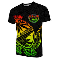 Nukuoro T Shirt Rugby Version Turtle Polynesian Rasta Nukuoro Atoll LT6 Unisex Rasta - Polynesian Pride