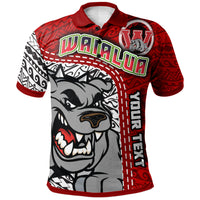 Hawaii Waialua High and Intermediate School Custom Polo Shirt Waialua High School Polynesian Pattern LT10 - Polynesian Pride