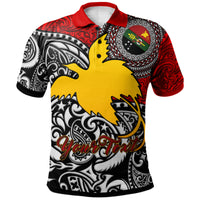 Papua New Guinea Polo Shirt Custom Chimbu Of Papua New Guinea With Polynesian Patterns Polo Shirt - Polynesian Pride