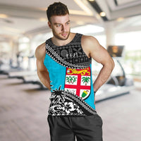 Fiji Men Tank Top Fall In The Wave K9 - Polynesian Pride