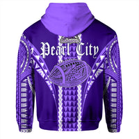 Hawaii Hoodie Pearl City High Football Jersey Hoodie Zip - Polynesian Pride