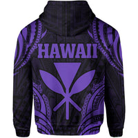 Polynesian Turtle Kanaka Maoli Hawaii Hoodie Purple - Polynesian Pride