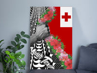 Personalised Poster Tonga Flag - Curve Style RLT7 - Polynesian Pride