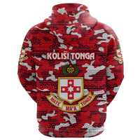 Kolisi Tonga Zip Hoodie Mate Maa Tonga Camouflage Vibes Lion Ashburton - Polynesian Pride