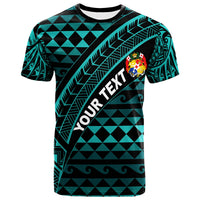 Tonga Custom T Shirt Blue Tribal Seamless Special Pattern Unisex Blue - Polynesian Pride