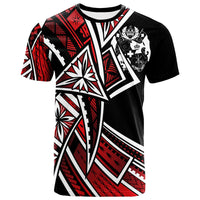 TongaT Shirt Tribal Flower Special Pattern Red Color Unisex Red - Polynesian Pride