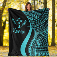Kosrae Premium Blanket - Turquoise Polynesian Tentacle Tribal Pattern - Polynesian Pride