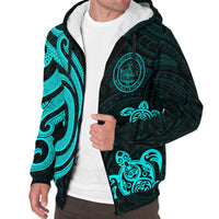 Palau Sherpa Hoodie - Turquoise Tentacle Turtle - Polynesian Pride