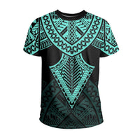 Hawaii Polynesian Limited T Shirt Tab Style Turquoise - Polynesian Pride