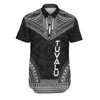 Tuvalu Polynesian Chief Shirt - Black Version Men Black - Polynesian Pride