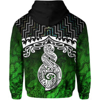 New Zealand Maori Hoodie, Poutama Pikorua Double Twist Pullover Hoodie - Polynesian Pride