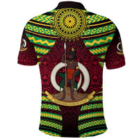Custom Vanuatu Special Independence Anniversary Polo Shirt Creative Style Gradient Red LT8 - Polynesian Pride