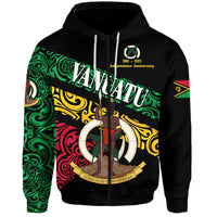 Vanuatu Special Independence Anniversary Zip Hoodie Sporty Style LT8 - Polynesian Pride