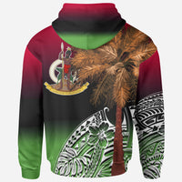 Vanuatu Hoodie Polynesian Palm Tree Flag - Polynesian Pride