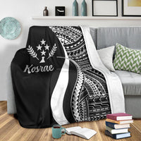 Kosrae Premium Blanket - White Polynesian Tentacle Tribal Pattern - Polynesian Pride