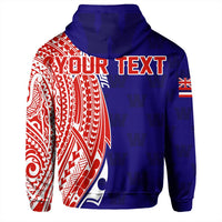 Custom Hawaii Hoodie Waianae High Tribal Kakau Zip Hoodie - Polynesian Pride