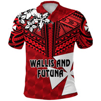 Custom Wallis and Futuna Rugby Polo Shirt, Custom Text and Number Sporty Vibes Unisex Red - Polynesian Pride