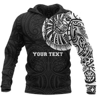 Maori Hoodie, Maori Warrior Tattoo Pullover Hoodie Customized Black - Polynesian Pride