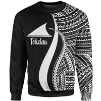 Tokelau Sweatshirt - White Polynesian Tentacle Tribal Pattern Unisex White - Polynesian Pride