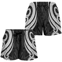 Tuvalu Women's Short - White Tentacle Turtle - Polynesian Pride