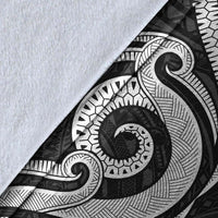 Federated States of Micronesia Premium Blanket - White Tentacle Turtle - Polynesian Pride