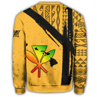Hawaiian Map Kanaka Kakau Christmas Sweatshirt X - Style - Polynesian Pride