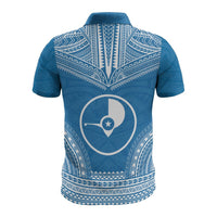 Yap Polo Shirt Coat Of Arms Polynesian Chief Tattoo Flag Version - Polynesian Pride