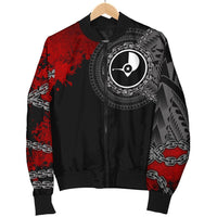 YAP Polynesian Men's Bomber Jacket - Polynesian Chain Style - Polynesian Pride