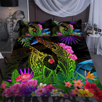 Hawaii Bedding Set - Hawaii Fish Hook Flower Color Bedding Set AH - Polynesian Pride