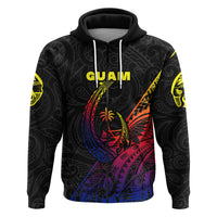 Custom Guam Rugby Zip Hoodie Polynesian Patterns Style Gradient LT16 - Polynesian Pride