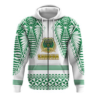 Custom Saineha Tonga Zip Hoodie Tattoo Style Special Class of LT16 - Polynesian Pride