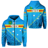 Tafea Province Zip Hoodie Vanuatu Pattern Unique Style LT8 Unisex Blue - Polynesian Pride