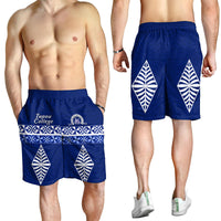 Old Boys of Tupou College Men Shorts 155th Anniversary LT13 Blue - Polynesian Pride