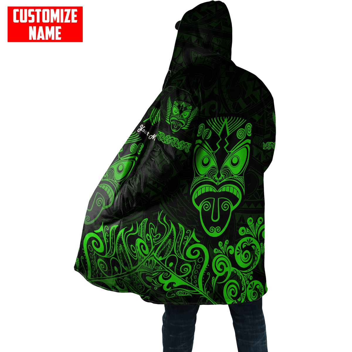 Maori Rugby Haka Aotearoa New Zealand Customize Name Cloak - Polynesian Pride