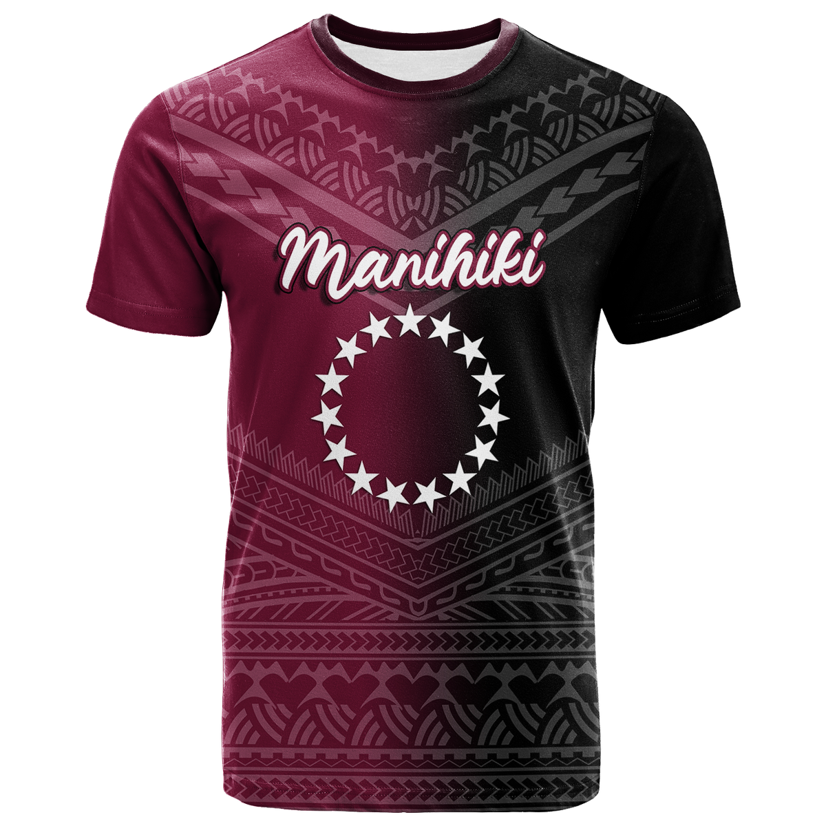 Custom Manihiki Cook Islands Pride T Shirt LT12 Unisex Black - Polynesian Pride