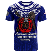 American Samoa Independence Anniversary Pride T Shirt LT12 Unisex Blue - Polynesian Pride